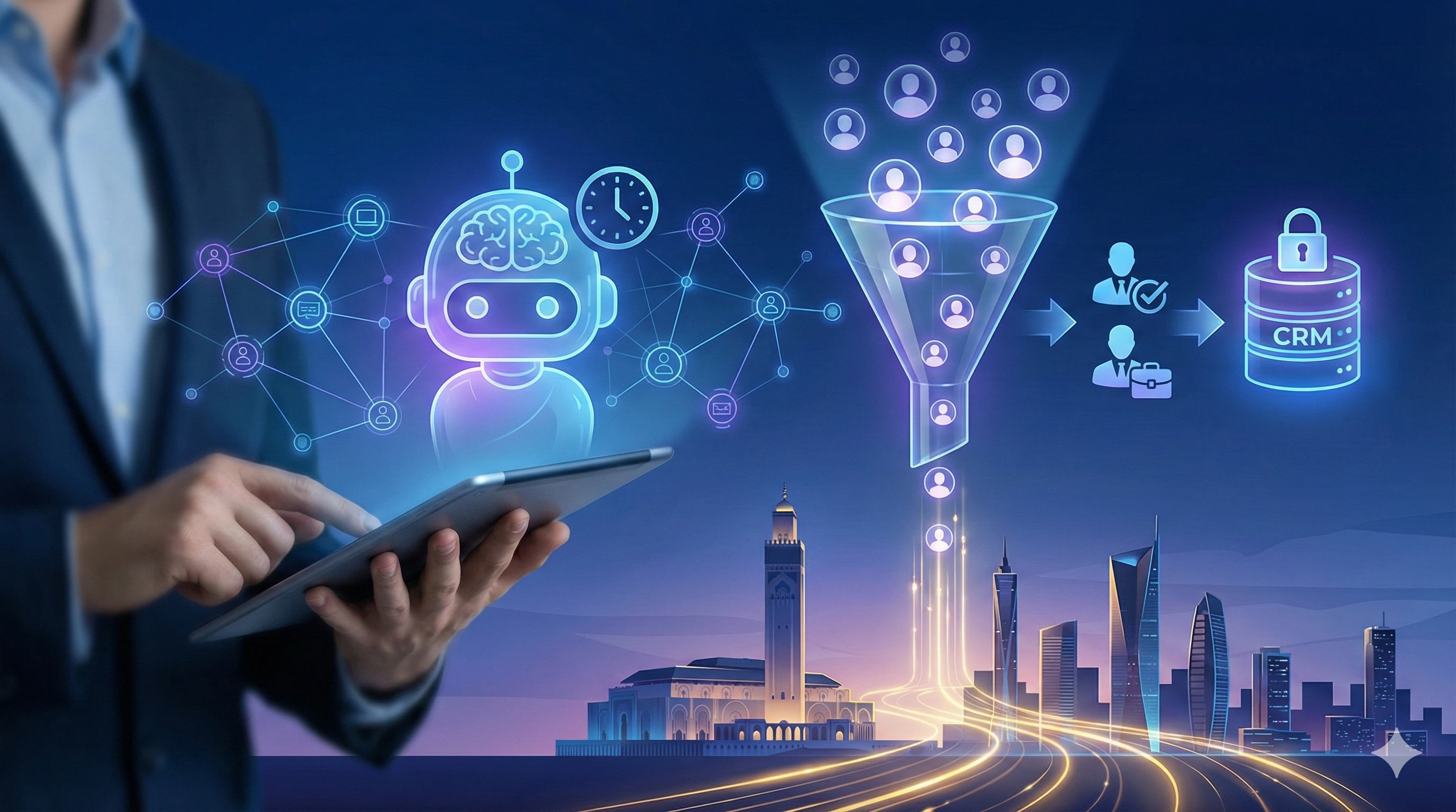 Illustration : automatisation et intelligence artificielle appliquées au service client